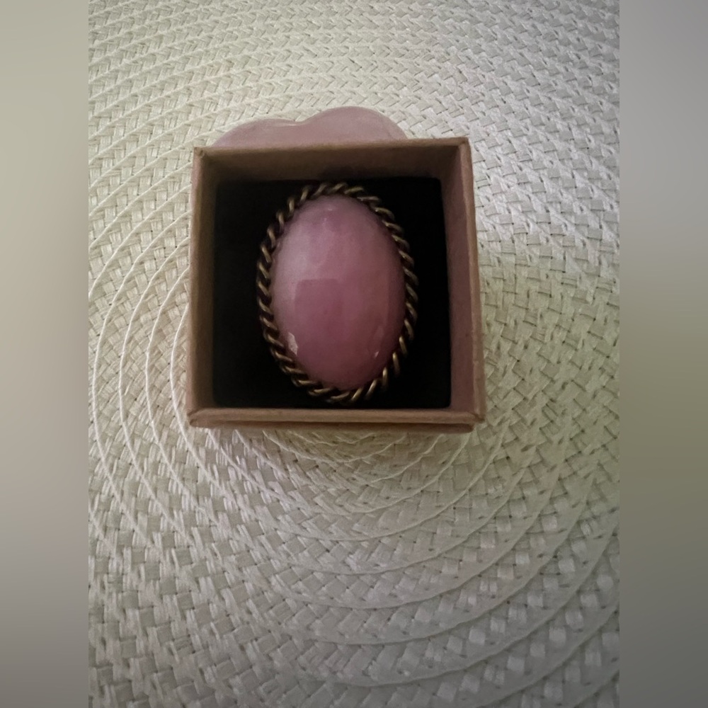 Antique Pink Opal Cufflink